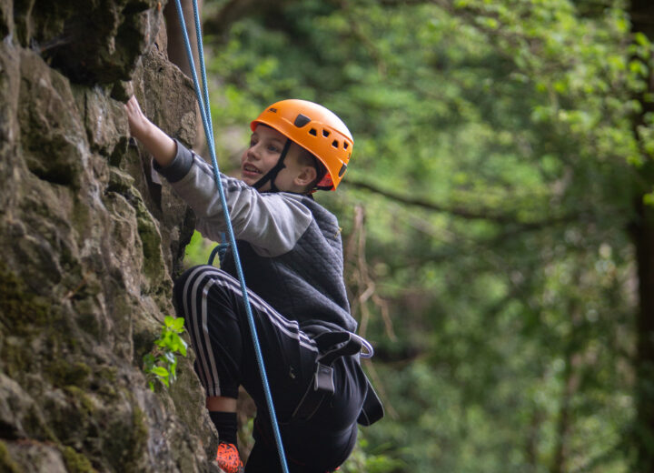 Rcok Climbing Day Out - Scalling the Cliff