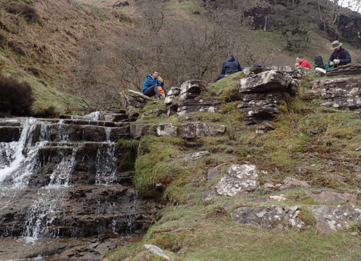 Sitting by the waterfall - Navigation Day's Out